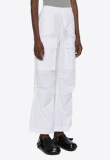 P.A.R.O.S.H Straight-Leg Cargo Pants White D232277CANYOX24_001