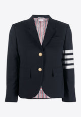 Thom Browne 4-bar Stripes Single-Breasted Wool Blazer Blue FBC010V06146_415