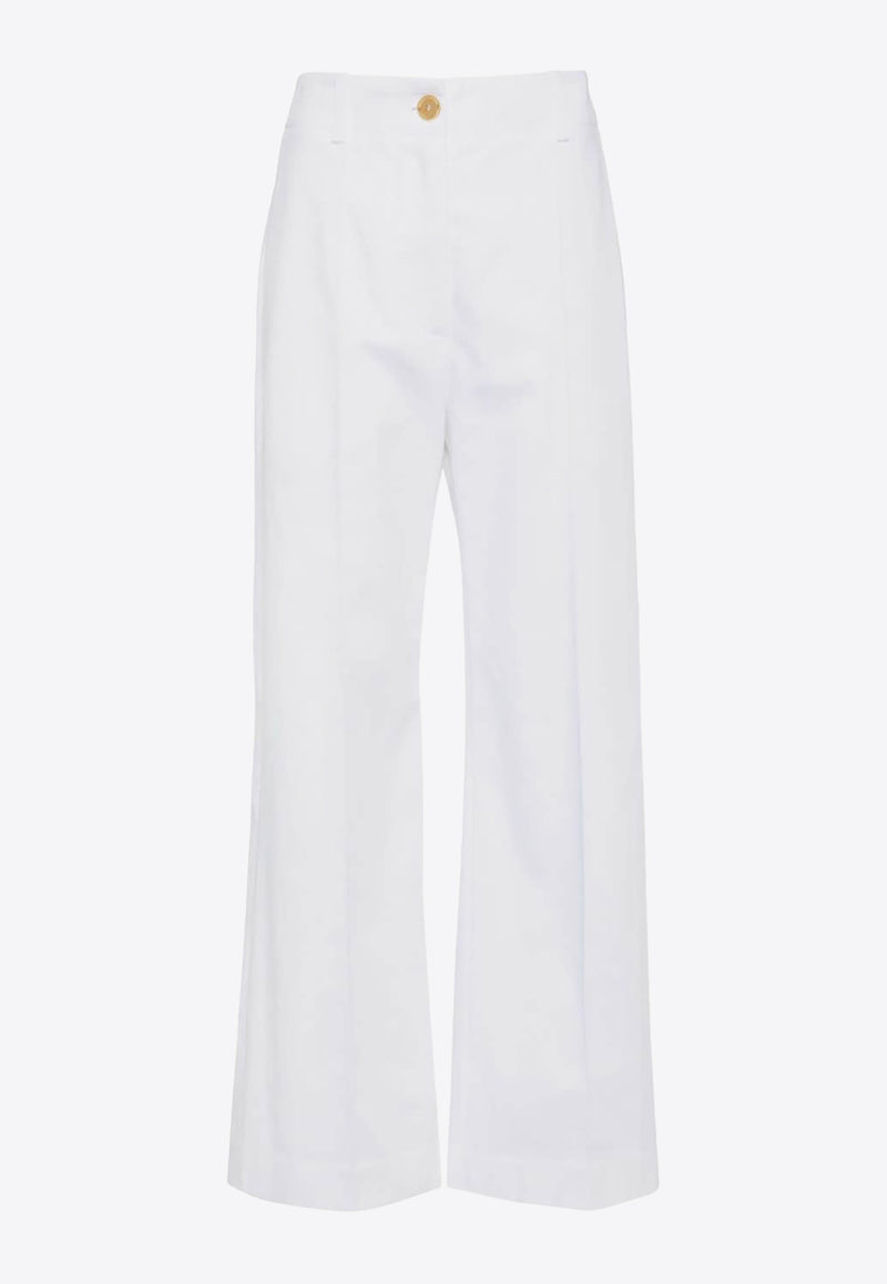 Patou Iconic Wide-Leg Pants White TR0020074_001W