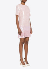 P.A.R.O.S.H Degrade Sequined Mini Dress Pink D721891GIGI_085