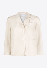 Thom Browne Single-Breasted Blazer Beige FBC905H04502_250