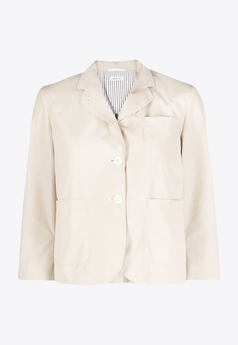 Thom Browne Single-Breasted Blazer Beige FBC905H04502_250