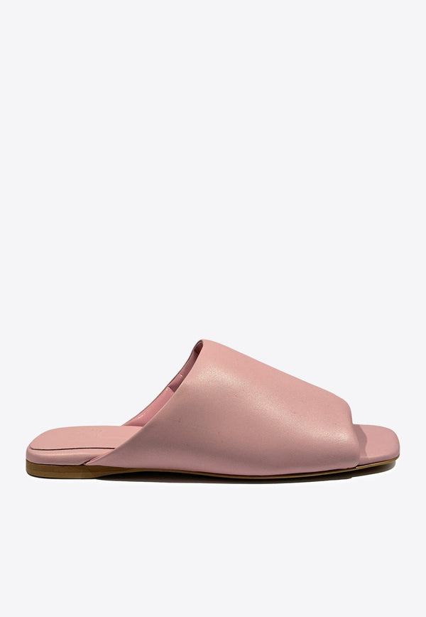 La Rose Nappa Leather Slides Pink P7Z100_ROSA