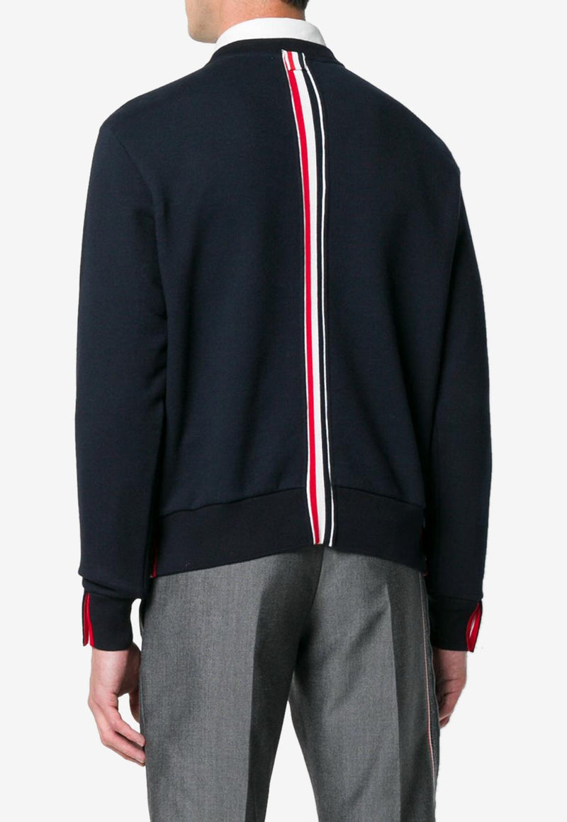 Thom Browne Signature Loopback Sweatshirt Navy MJT085A03377_415