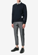 Thom Browne Signature Loopback Sweatshirt Navy MJT085A03377_415