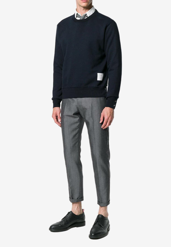 Thom Browne Signature Loopback Sweatshirt Navy MJT085A03377_415