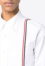 Thom Browne Signature Stripe Oxford Shirt White MWL396AF0313_100