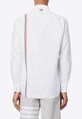 Thom Browne Signature Stripe Oxford Shirt White MWL396AF0313_100