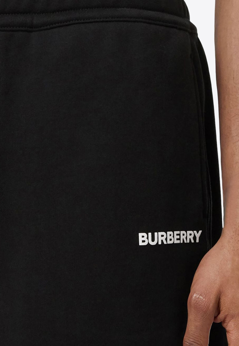 Burberry Logo Print Track Shorts 8083152_A1189 Black