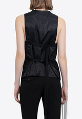 Ann Demeulemeester Charlotte Classic Tailored Vest Black B0010450FA423_099