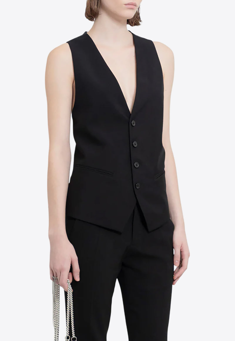 Ann Demeulemeester Charlotte Classic Tailored Vest Black B0010450FA423_099