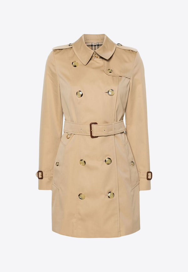 Burberry Double-Breasted Short Trench Coat 8079408_A1366 Beige