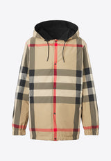 Burberry Reversible Checked Hooded Jacket 8043403_A1189 Black
