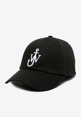 JW Anderson Logo Embroidered Baseball Cap Black AC0198FA0349_999