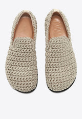 JW Anderson Crochet Knit Loafers Natural ANW42223A19546_101