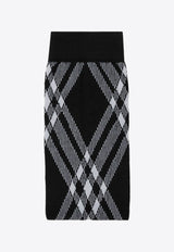Burberry Check Pattern Wool-Blend Tights 8083660_A1189 Black
