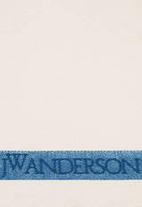 JW Anderson Jacquard Logo Silk Scarf White AC0305FA0361_856