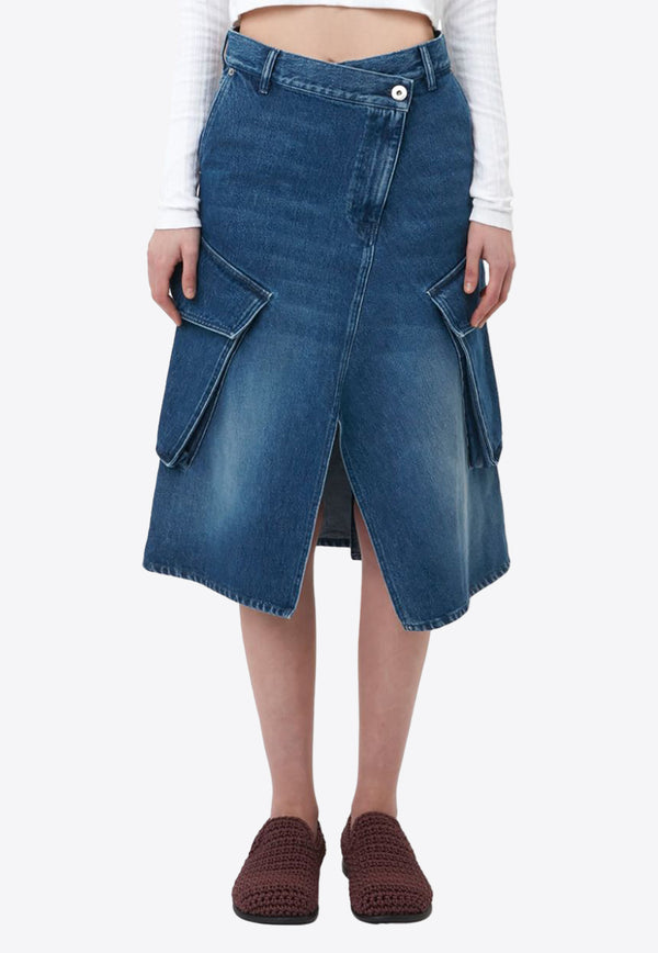 JW Anderson Cargo Midi Denim Skirt Blue DK0021PG1560_800