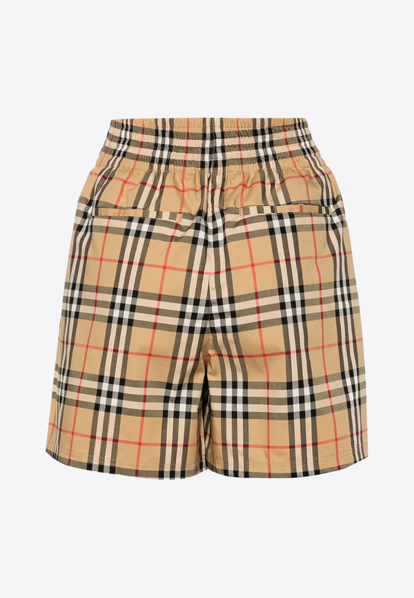 Burberry Vintage Check-Pattern Shorts 8083147_A7028 Beige