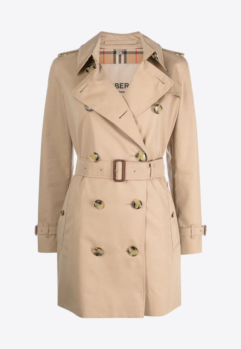 Burberry Kensington Heritage Double-Breasted Trench Coat 8079417_A1366 Beige
