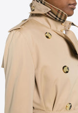 Burberry Kensington Heritage Double-Breasted Trench Coat 8079417_A1366 Beige