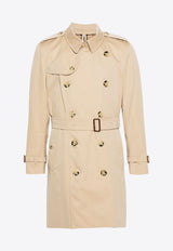 Burberry Kensington Heritage Double-Breasted Trench Coat 8079388_A1366 Beige