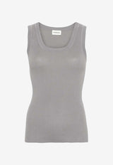 P.A.R.O.S.H Ribbed-Knit Tank Top Gray D540712CIPRIA24_018