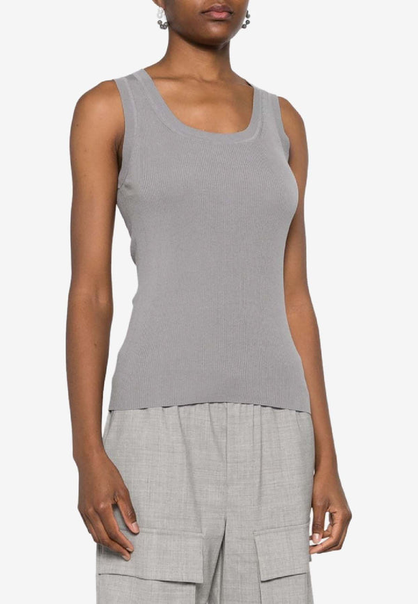 P.A.R.O.S.H Ribbed-Knit Tank Top Gray D540712CIPRIA24_018