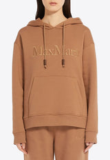 S Max Mara Agre Embroidered Drawstring Hoodie Camel 2419921011600AGRE_002