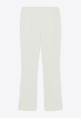 Max Mara Nepeta Wool Crepe Tailored Pants White 2411131081600NEPETA_008