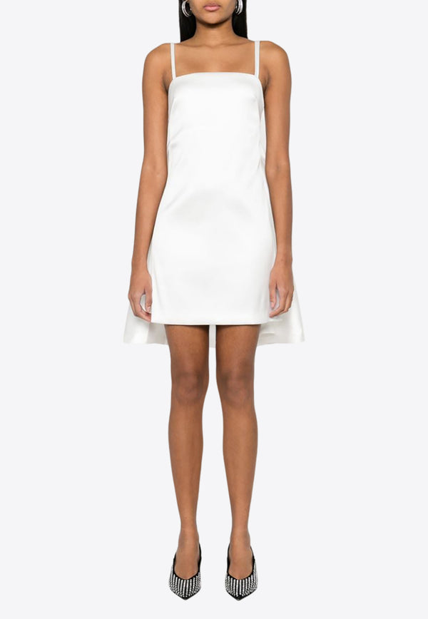 P.A.R.O.S.H Papavero Draped Mini Dress White D725316PAPAVERO_002_TH
