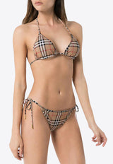 Burberry Vintage Check-Pattern Triangle Bikini 8009008_A5145 Beige