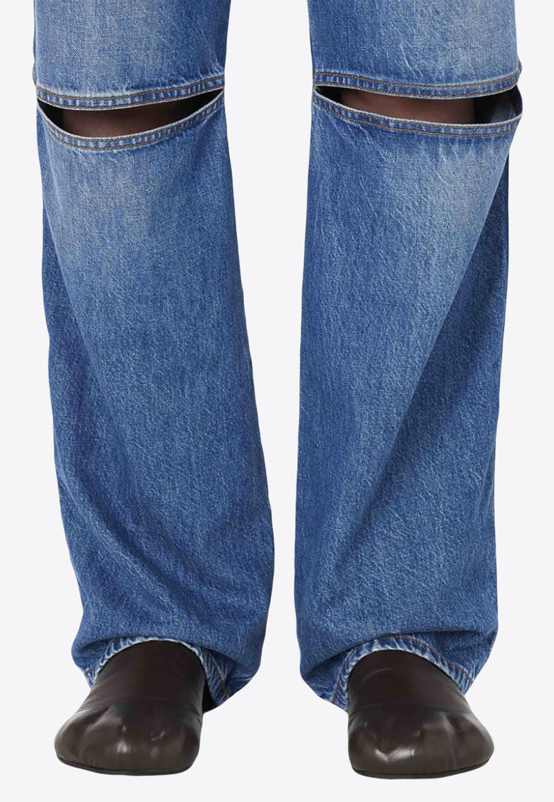 JW Anderson Cut-Out Bootcut Jeans Denim DT0046PG1164_804