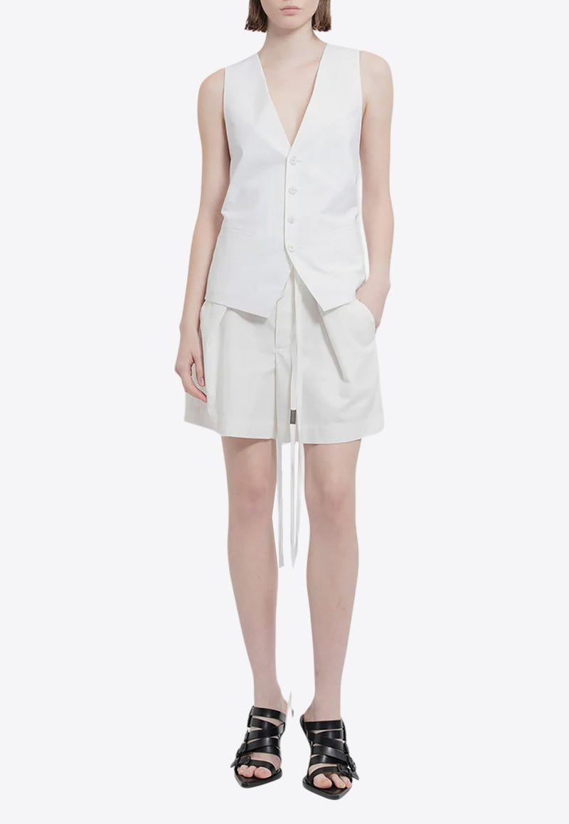 Ann Demeulemeester Charlotte Classic Tailored Vest White B0010450FA416_002