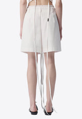 Ann Demeulemeester Jess Drawstring Shorts White B0011889FA431_002