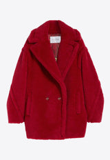 Max Mara Frais Teddy Bear Icon Short Coat Red 2411081031600FRAIS_012