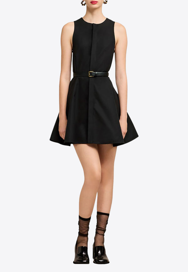 AMI PARIS Tailored Sleeveless Mini Dress Black FDR116CO0064_001