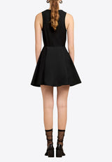 AMI PARIS Tailored Sleeveless Mini Dress Black FDR116CO0064_001