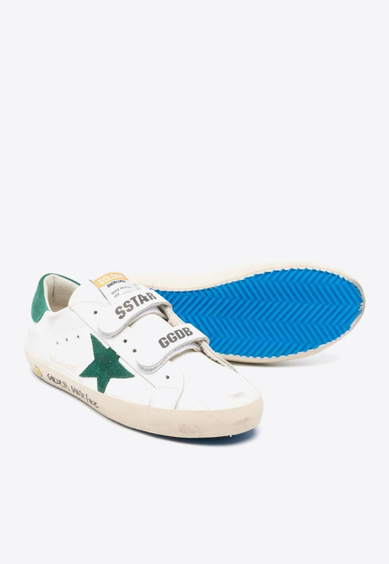 Golden Goose DB Kids Boys Old School Leather Sneakers White GYF00111F005315_10502