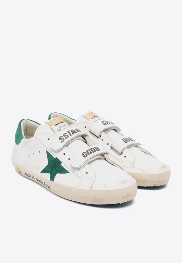 Golden Goose DB Kids Boys Old School Leather Sneakers White GYF00111F005315_10502