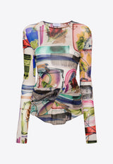 Off-White X-ray Printed Long-Sleeved Top OWAD251S24FAB002_8484 Multicolor