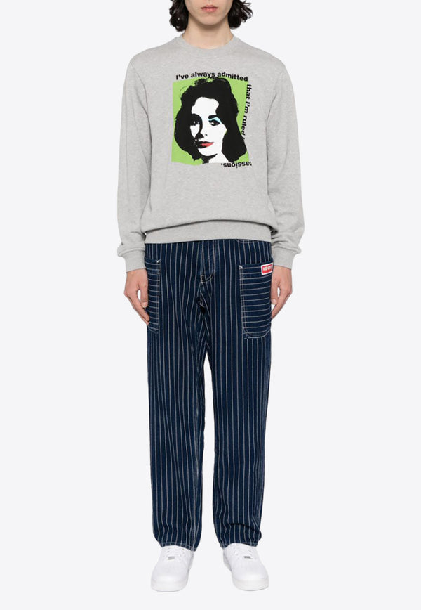 Comme Des Garçons Andy Warhol Printed Sweatshirt Gray FMT028S24_1TOP GREY