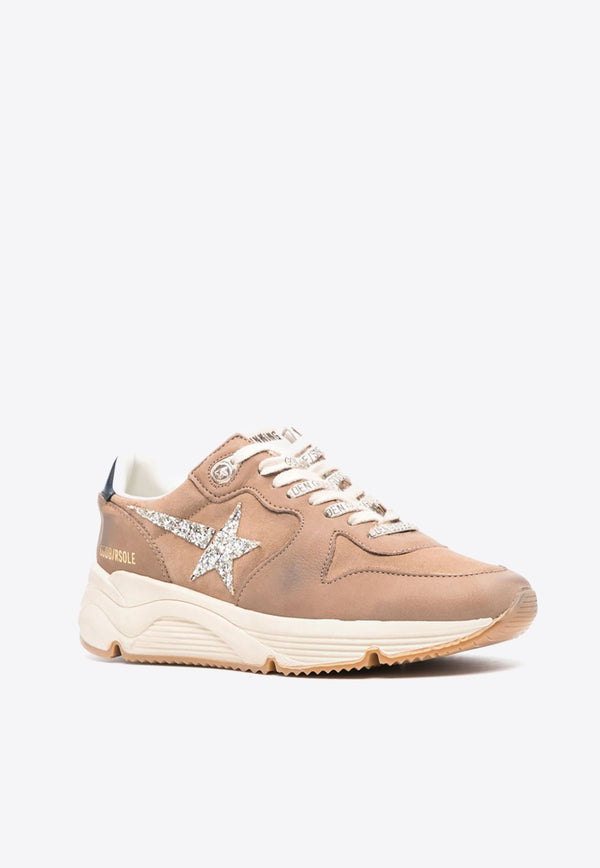 Golden Goose DB Running Sole Leather and Suede Sneakers Beige GWF00126F005381_55576