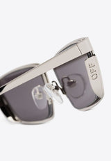 Off-White Richfield Square-Framed Sunglasses OERI119S24MET001_7207 Gray