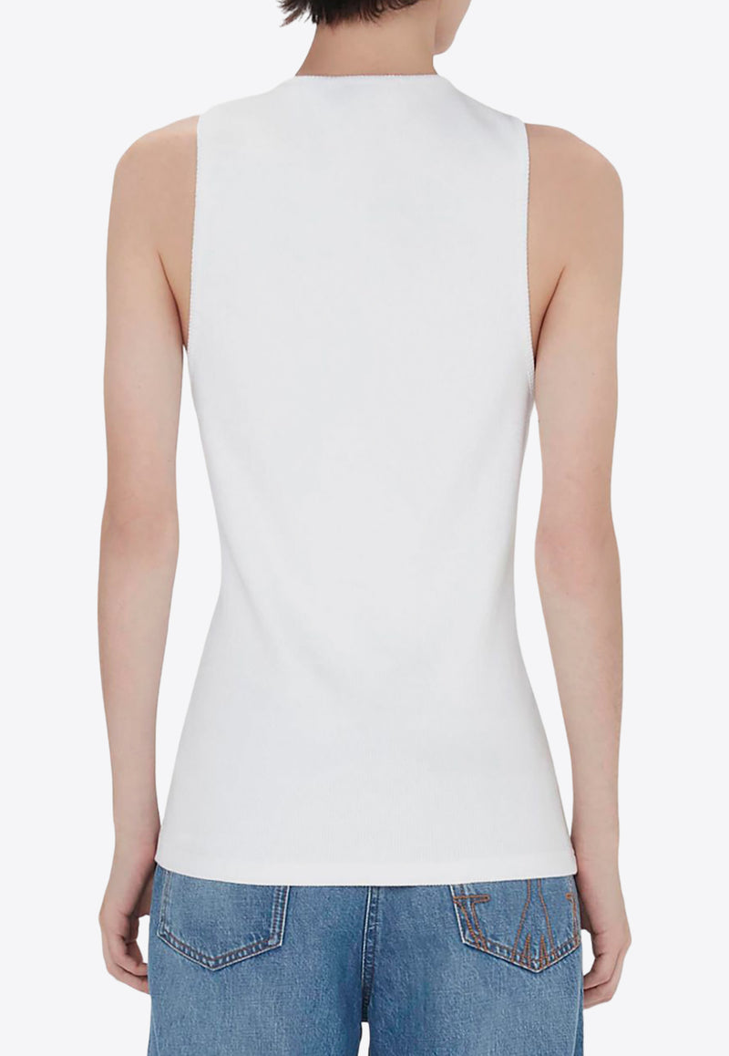 JW Anderson Logo Embroidered Tank Top White J00205PG1521_001