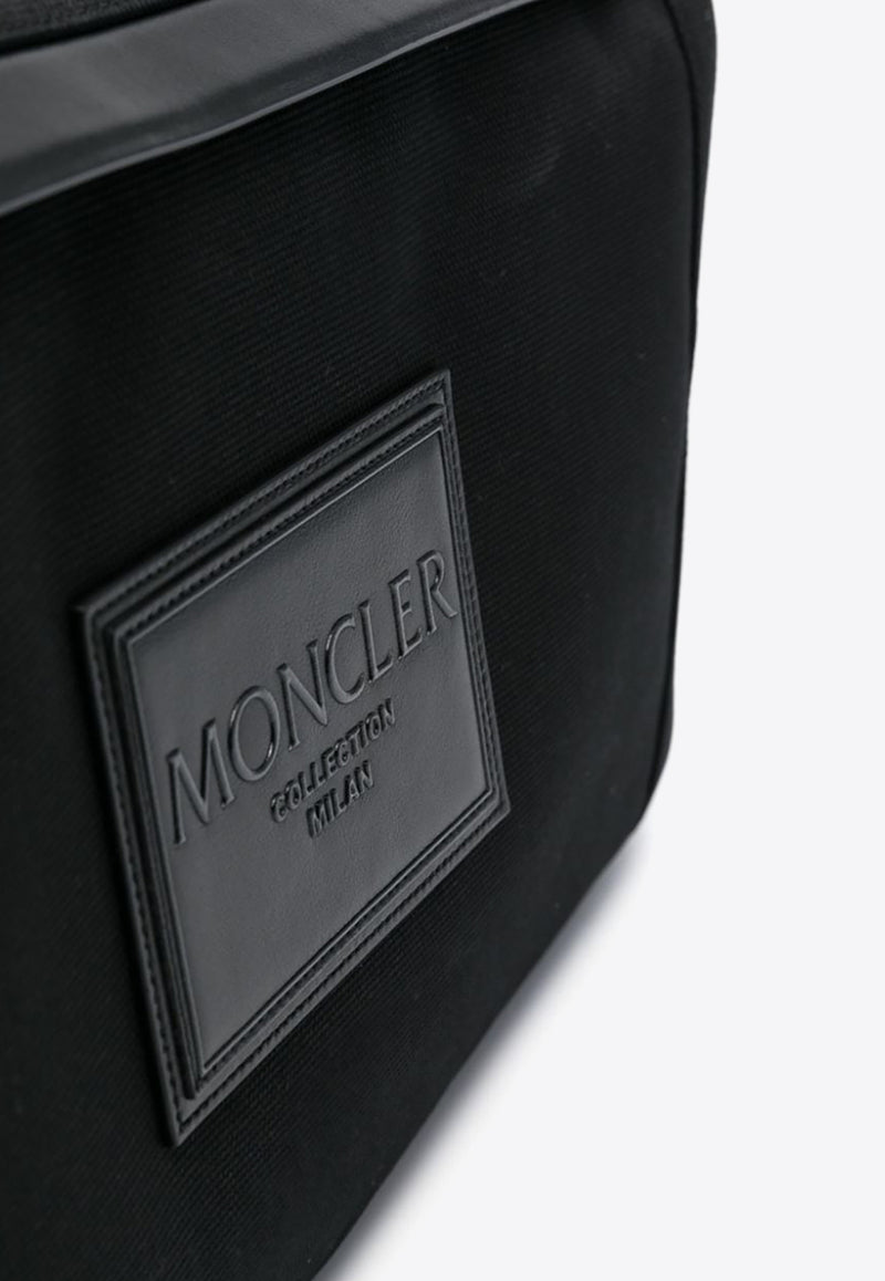 Moncler Alanah Logo Labeled Duffle Bag J109A7B00001M3943_999 Black