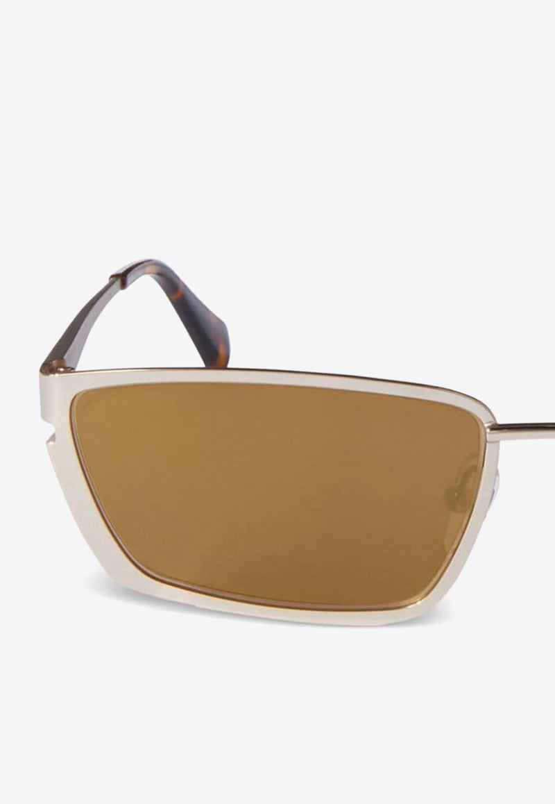 Off-White Richfield Square-Framed Sunglasses OERI119S24MET001_7676 Gold