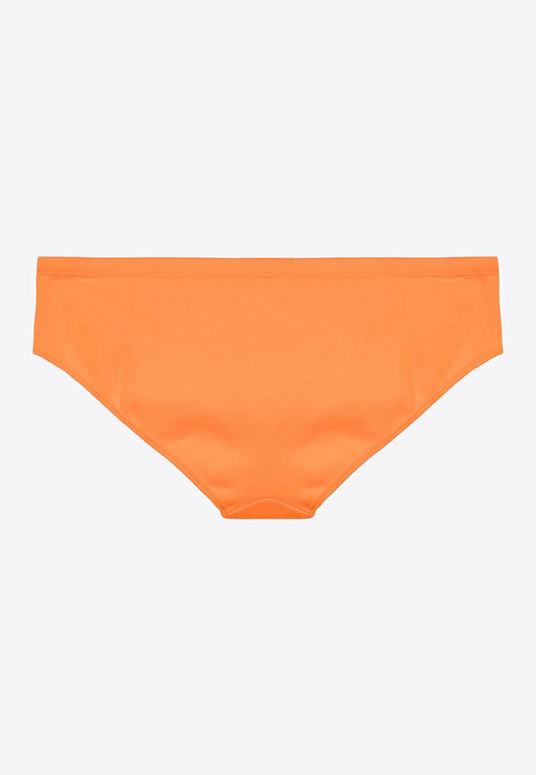 Miu Miu Logo Embroidered Bikini Bottom Orange MMP248SOOO14SJ_F0049