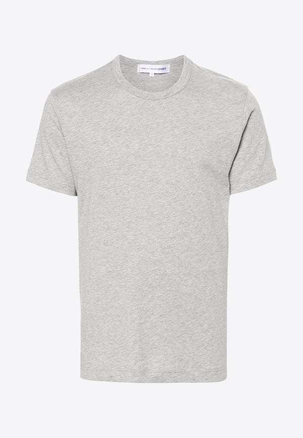 Comme Des Garçons Logo Print Crewneck T-shirt Gray FMT011S24_1TOP GREY