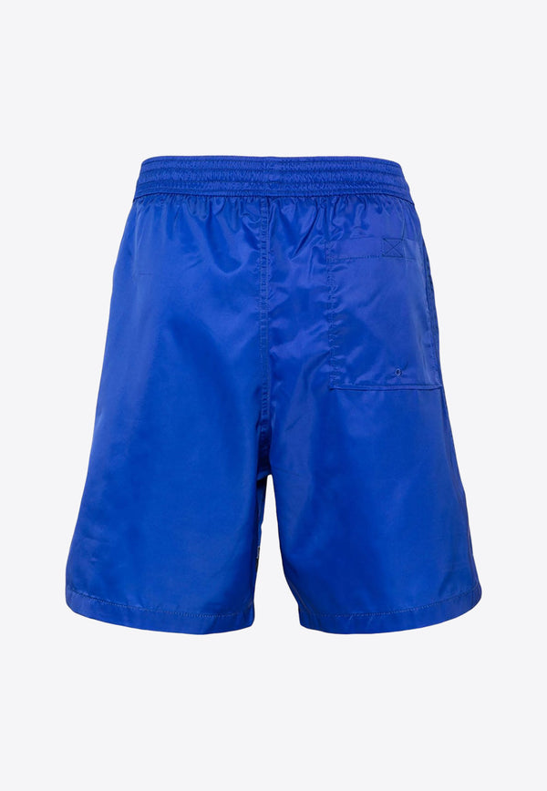 Off-White Bandana Surfer Printed Swim Shorts OMFD008S24FAB002_4600 Blue